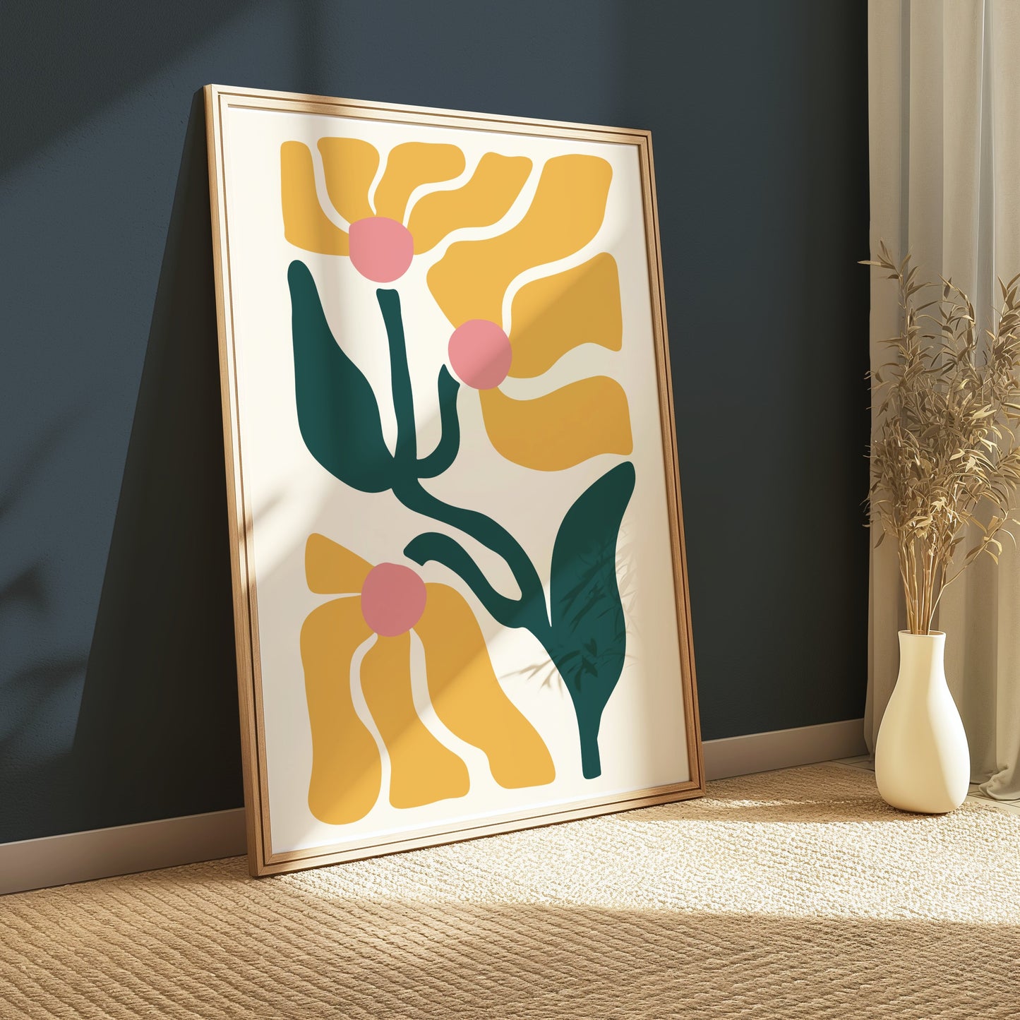 Premium Poster of Abstract Floral Art Modern Aesthetic Wall Decor Posters
