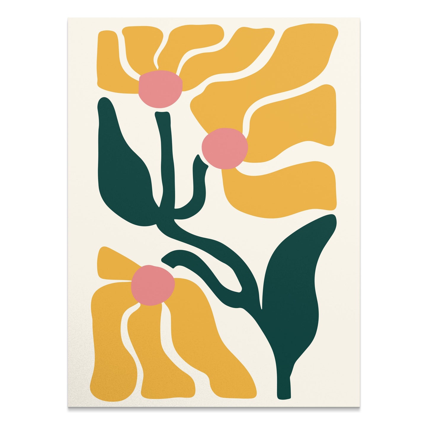 Premium Poster of Abstract Floral Art Modern Aesthetic Wall Decor Posters