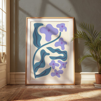 Premium Poster of Abstract Floral Art Print Modern Wall Decor Posters