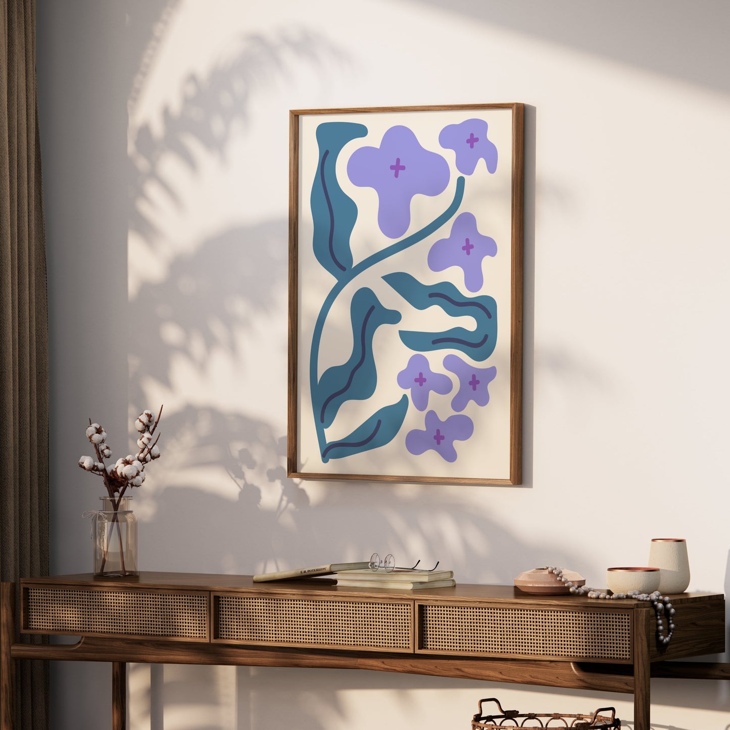 Premium Poster of Abstract Floral Art Print Modern Wall Decor Posters