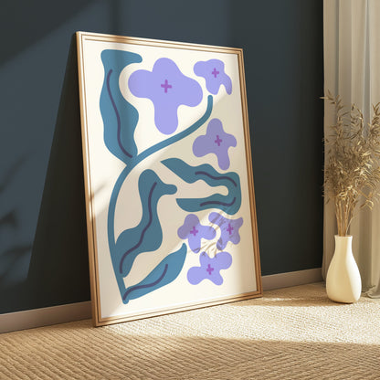 Premium Poster of Abstract Floral Art Print Modern Wall Decor Posters