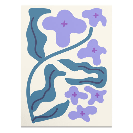 Premium Poster of Abstract Floral Art Print Modern Wall Decor Posters