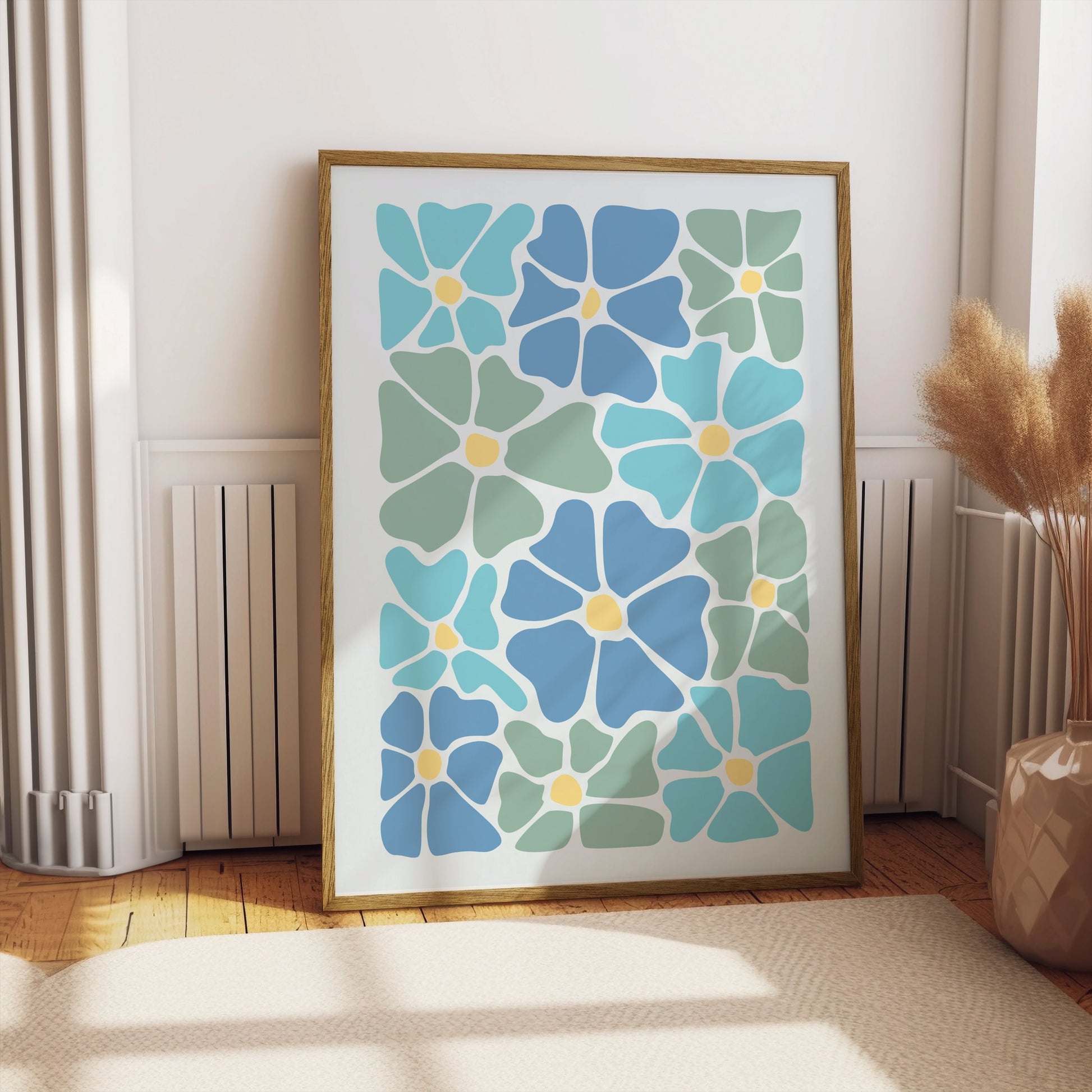 Premium Poster of Abstract Floral Blooms Aesthetic Art Print Posters