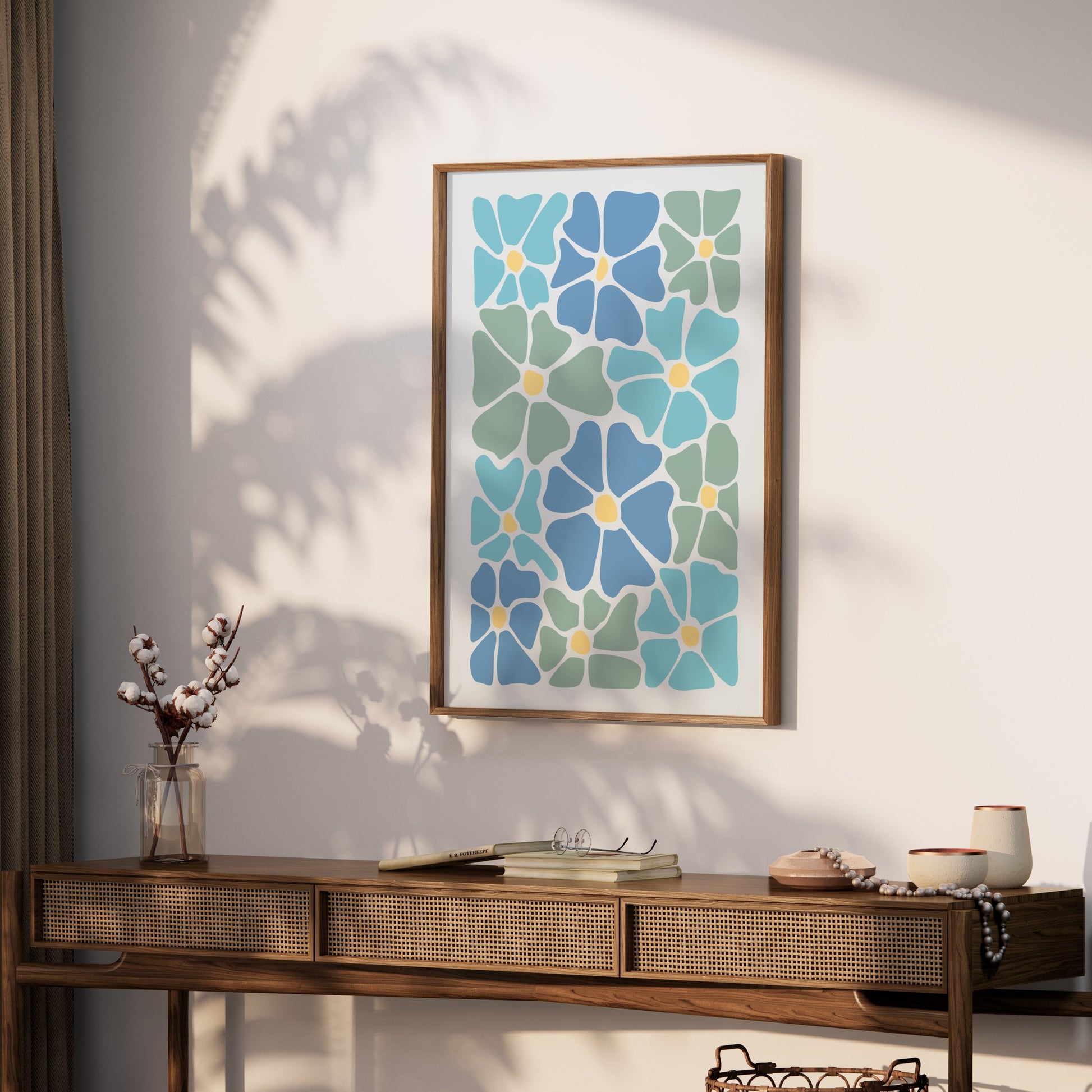 Premium Poster of Abstract Floral Blooms Aesthetic Art Print Posters