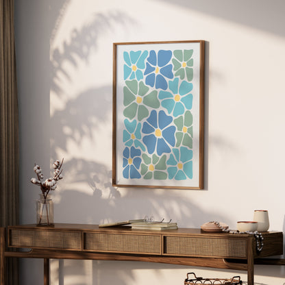 Premium Poster of Abstract Floral Blooms Aesthetic Art Print Posters