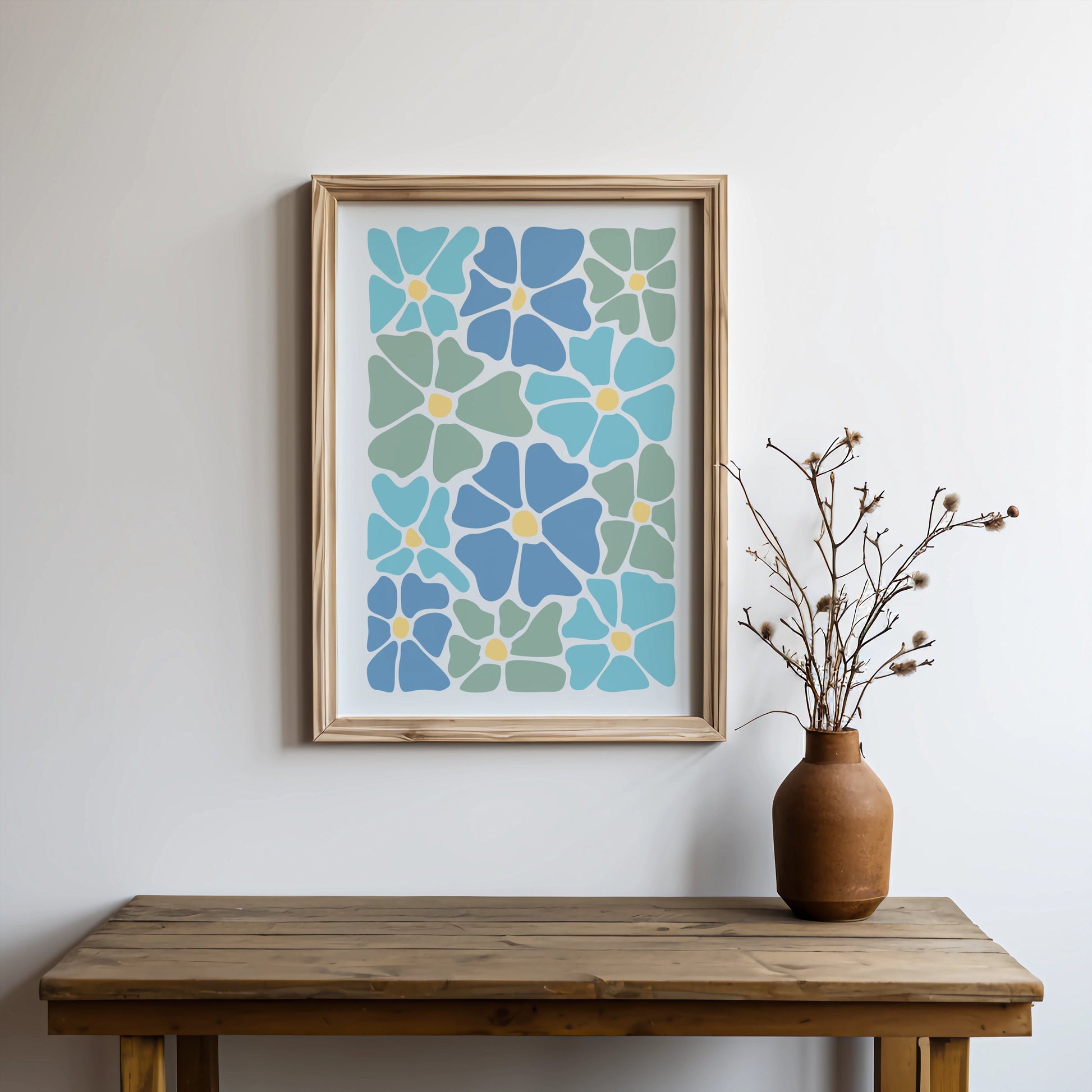 Premium Poster of Abstract Floral Blooms Aesthetic Art Print Posters