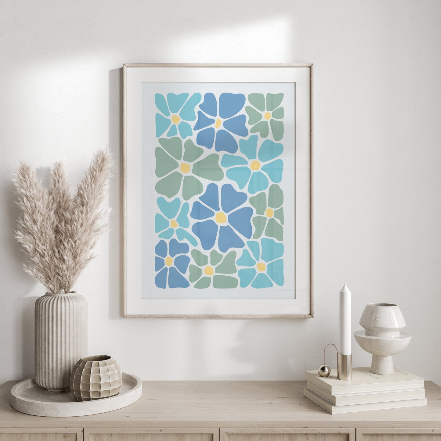 Premium Poster of Abstract Floral Blooms Aesthetic Art Print Posters