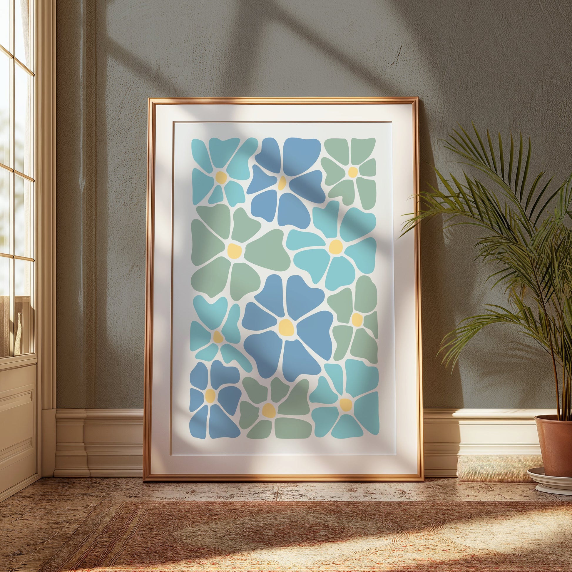 Premium Poster of Abstract Floral Blooms Aesthetic Art Print Posters