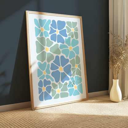 Premium Poster of Abstract Floral Blooms Aesthetic Art Print Posters