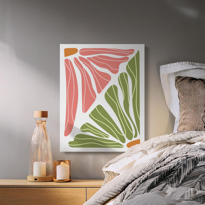 Premium Poster of Abstract Floral Botanical Design Canvas Wraps