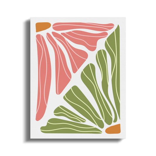 Premium Poster of Abstract Floral Botanical Design Canvas Wraps