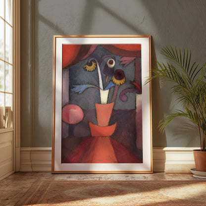 Premium Poster of Abstract Floral Bouquet in Terracotta Pot Posters