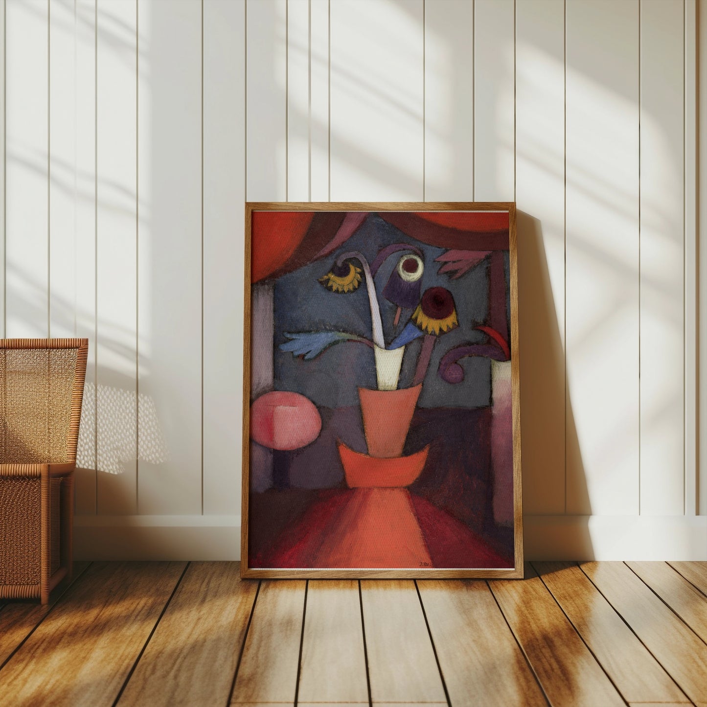 Premium Poster of Abstract Floral Bouquet in Terracotta Pot Posters