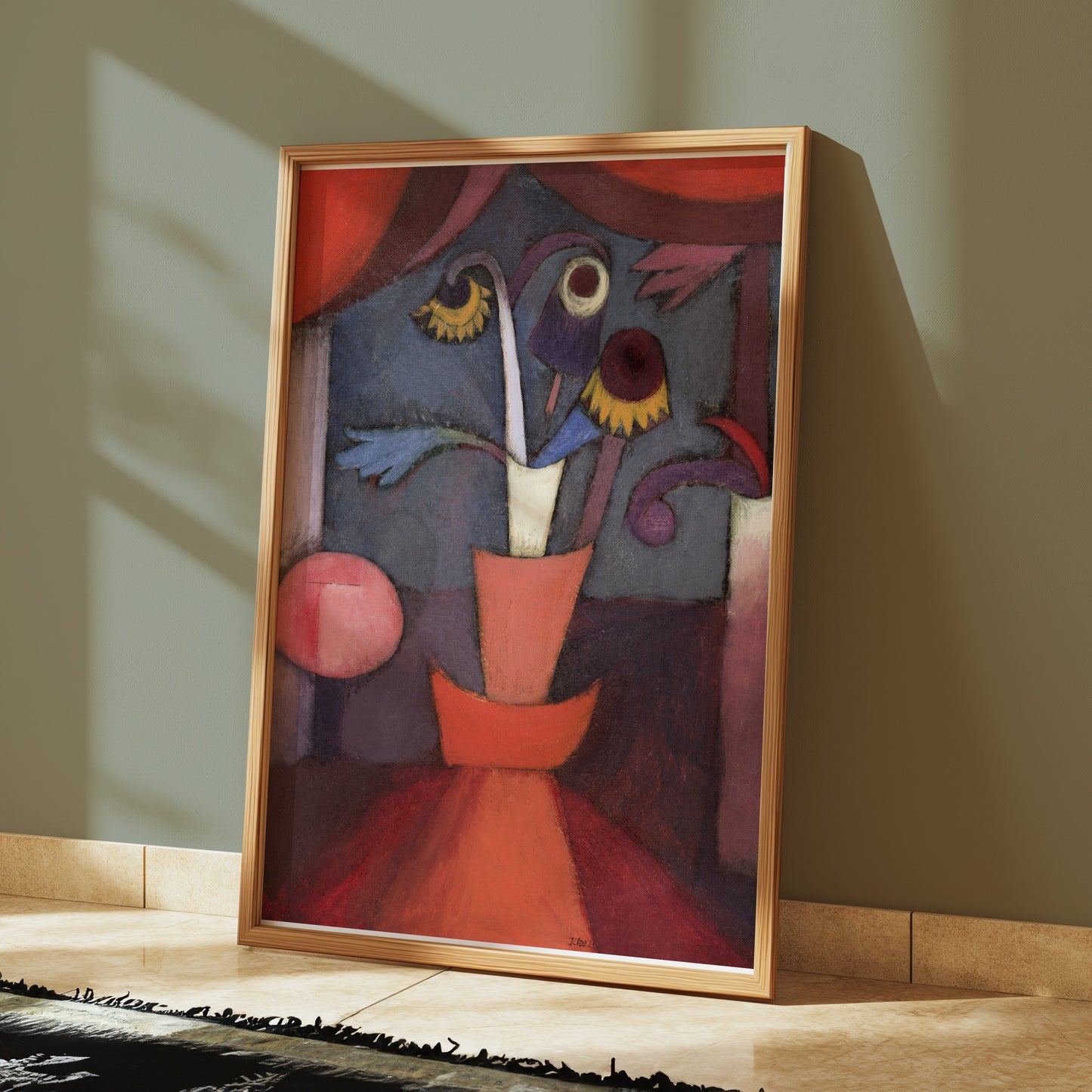 Premium Poster of Abstract Floral Bouquet in Terracotta Pot Posters
