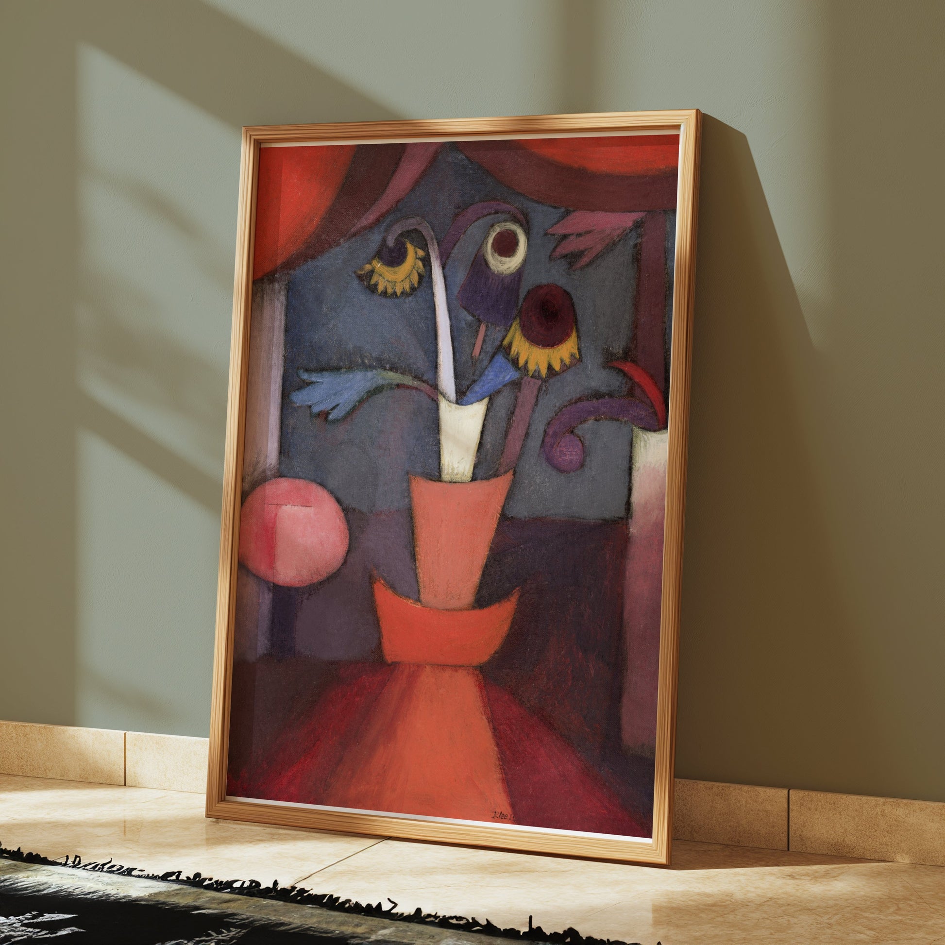 Premium Poster of Abstract Floral Bouquet in Terracotta Pot Posters