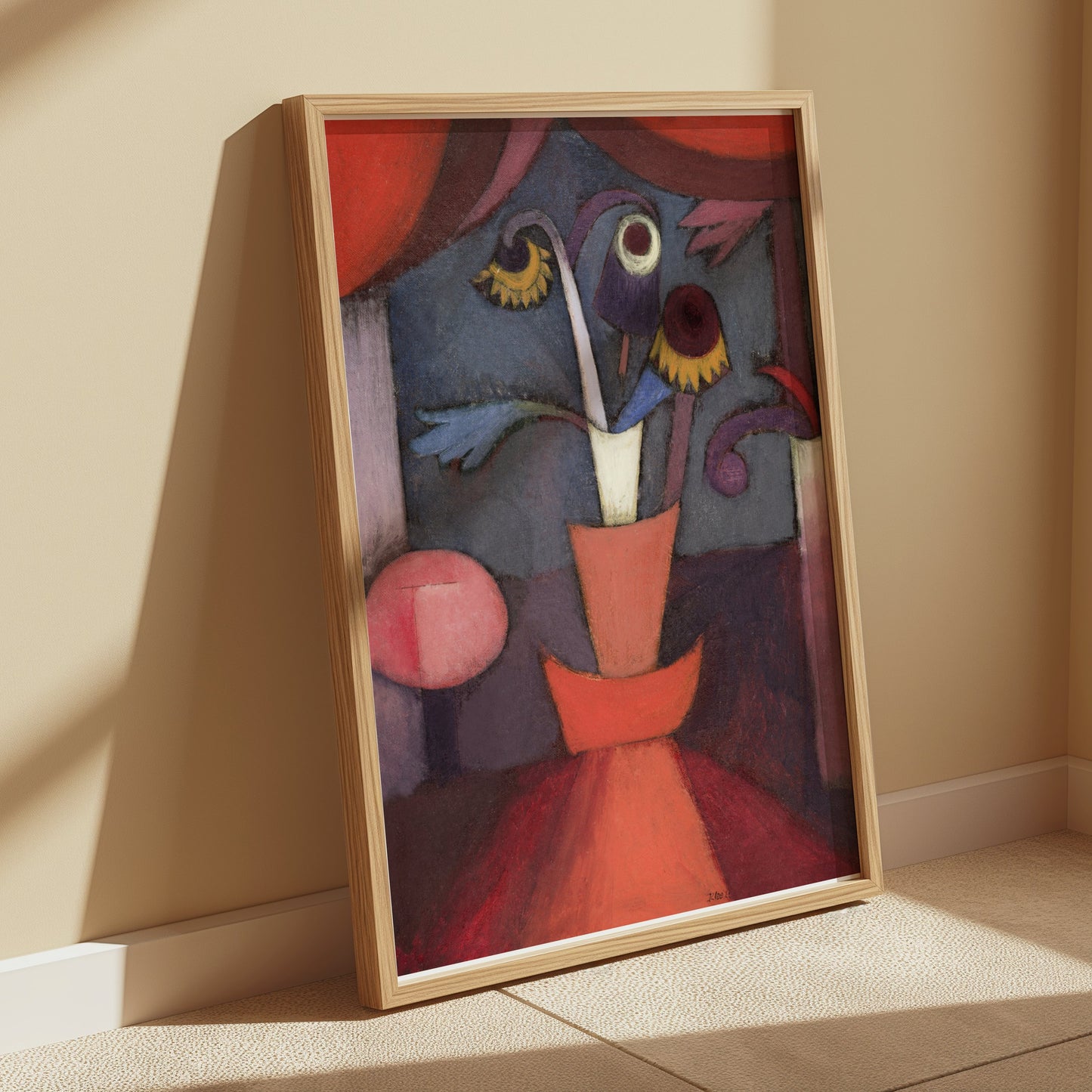 Premium Poster of Abstract Floral Bouquet in Terracotta Pot Posters
