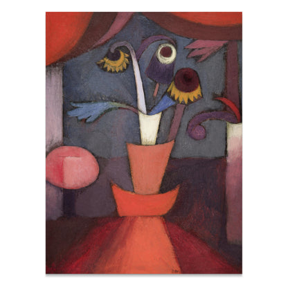 Premium Poster of Abstract Floral Bouquet in Terracotta Pot Posters