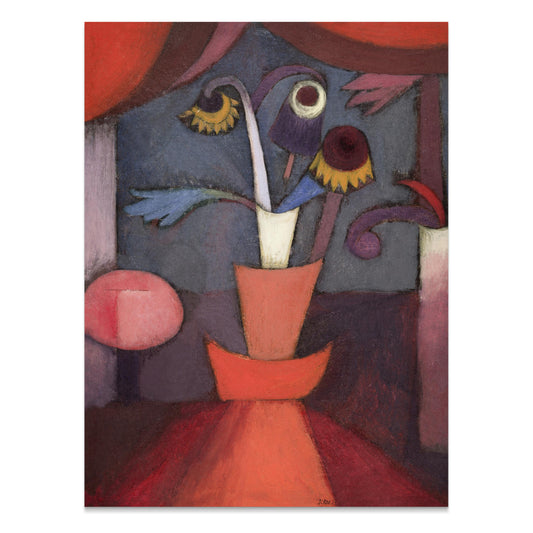 Premium Poster of Abstract Floral Bouquet in Terracotta Pot Posters