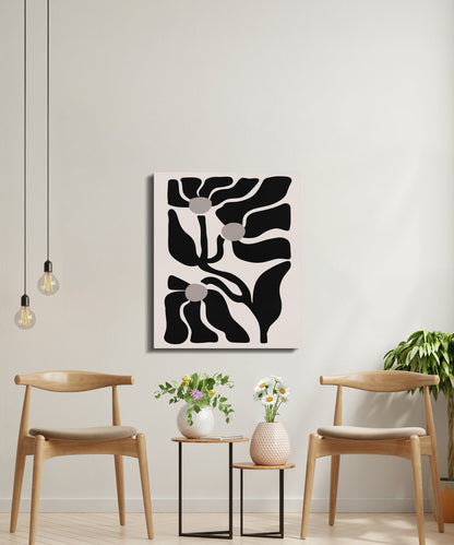 Premium Poster of Abstract Floral Design Art Canvas Wraps