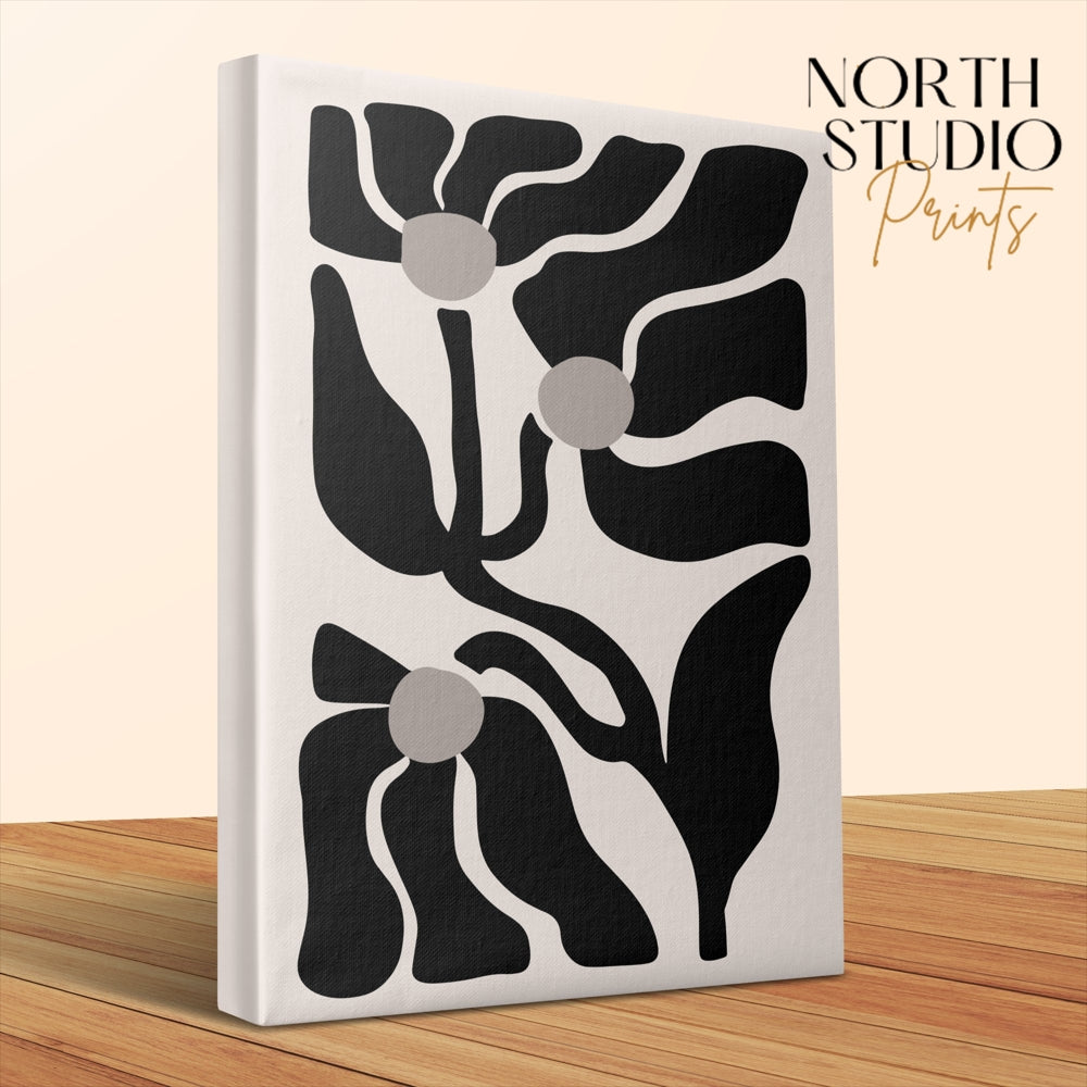 Premium Poster of Abstract Floral Design Art Canvas Wraps