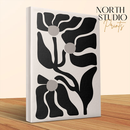 Premium Poster of Abstract Floral Design Art Canvas Wraps