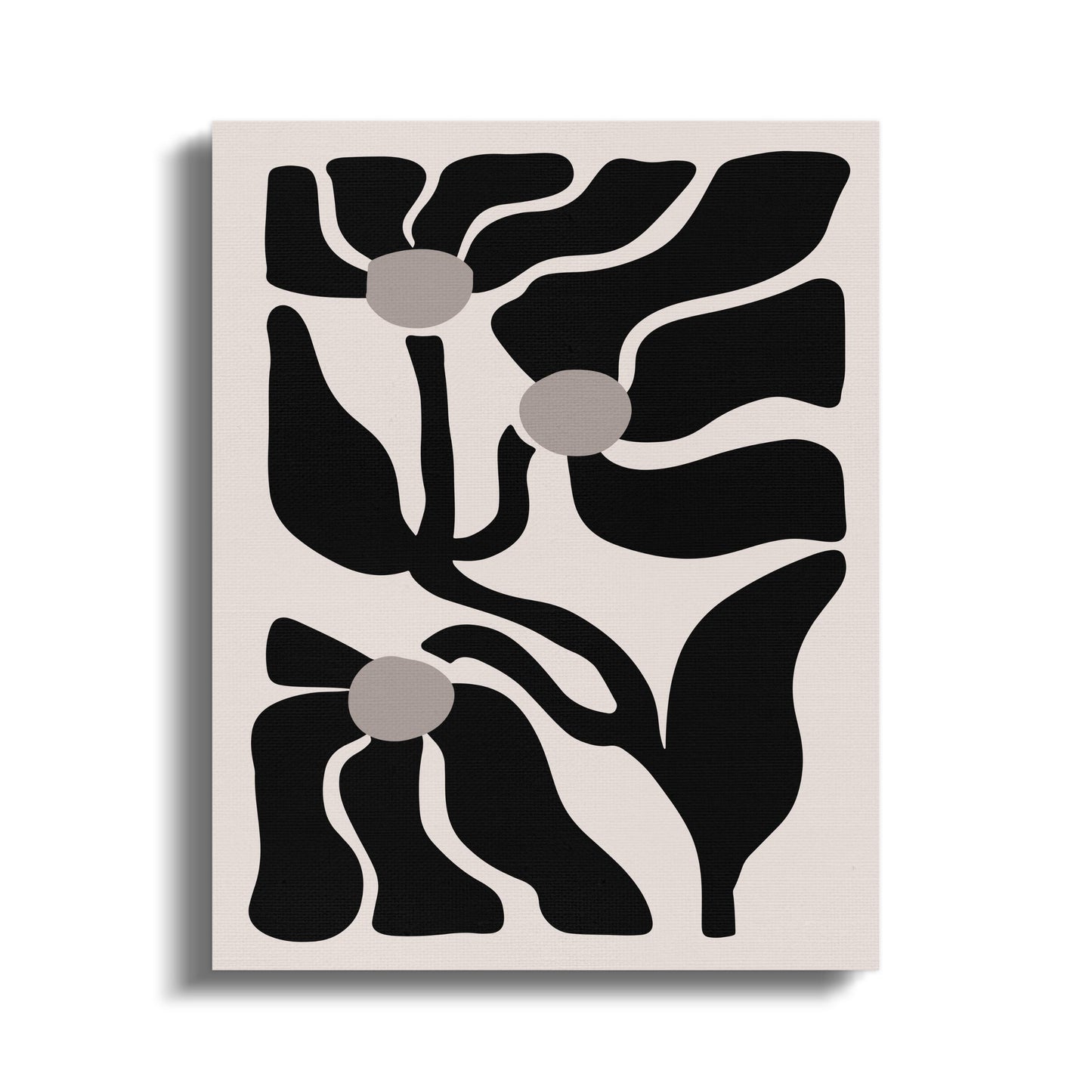 Premium Poster of Abstract Floral Design Art Canvas Wraps