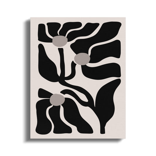 Premium Poster of Abstract Floral Design Art Canvas Wraps