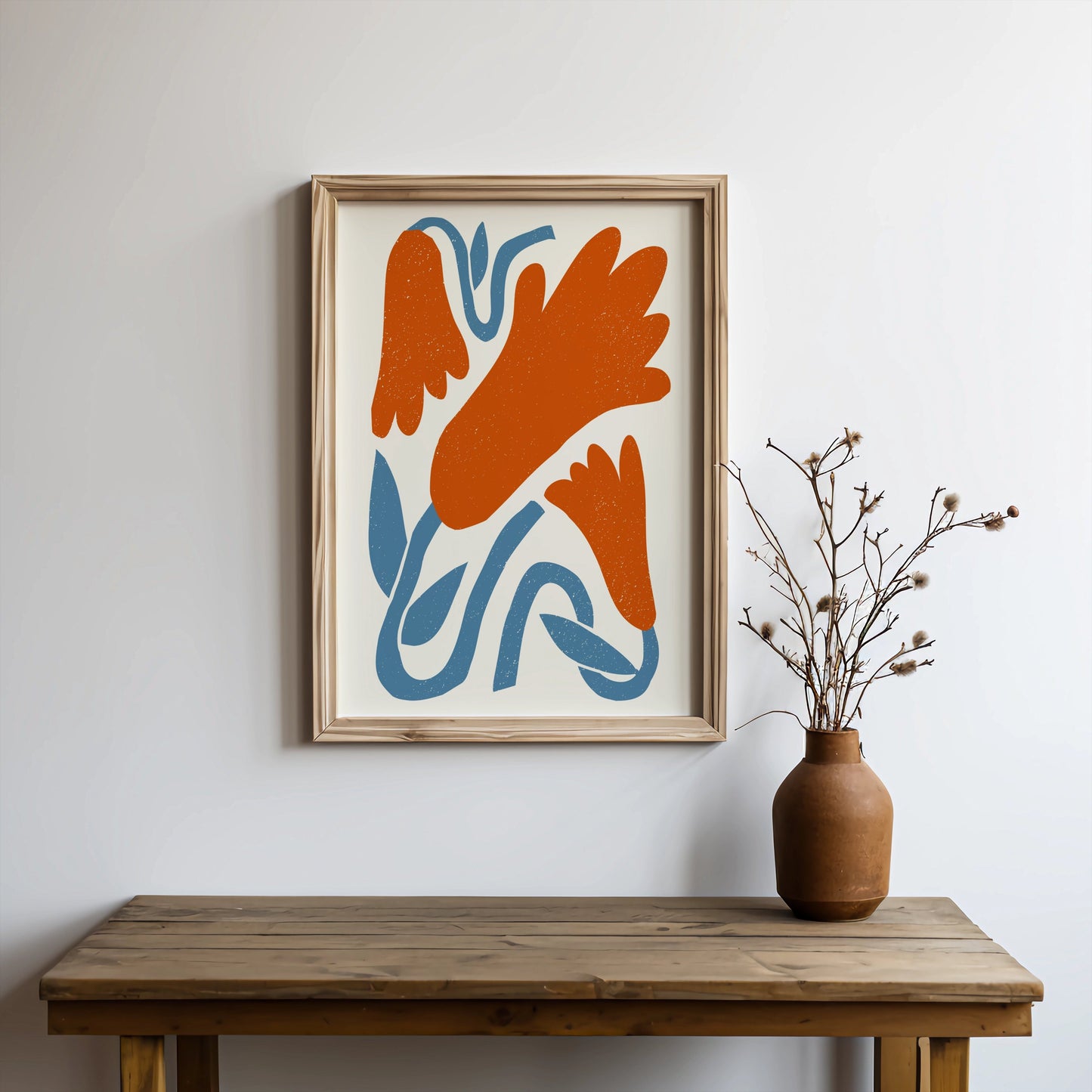 Premium Poster of Abstract Floral Design Colorful Botanical Art Posters