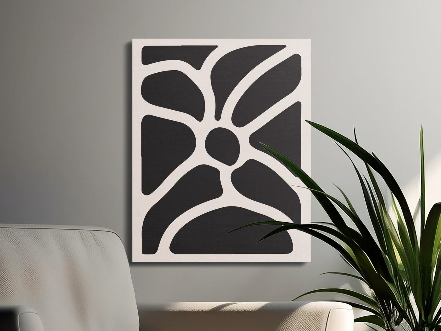 Premium Poster of Abstract Floral Wall Art Canvas Wraps