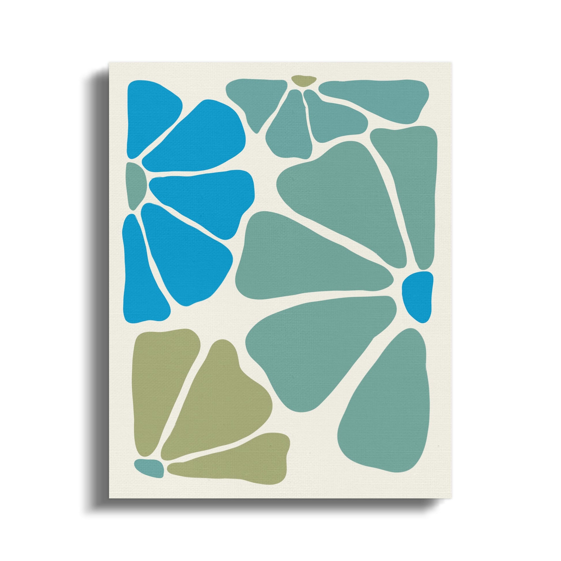 Premium Poster of Abstract Floral Wall Art in Bold Colors Canvas Wraps