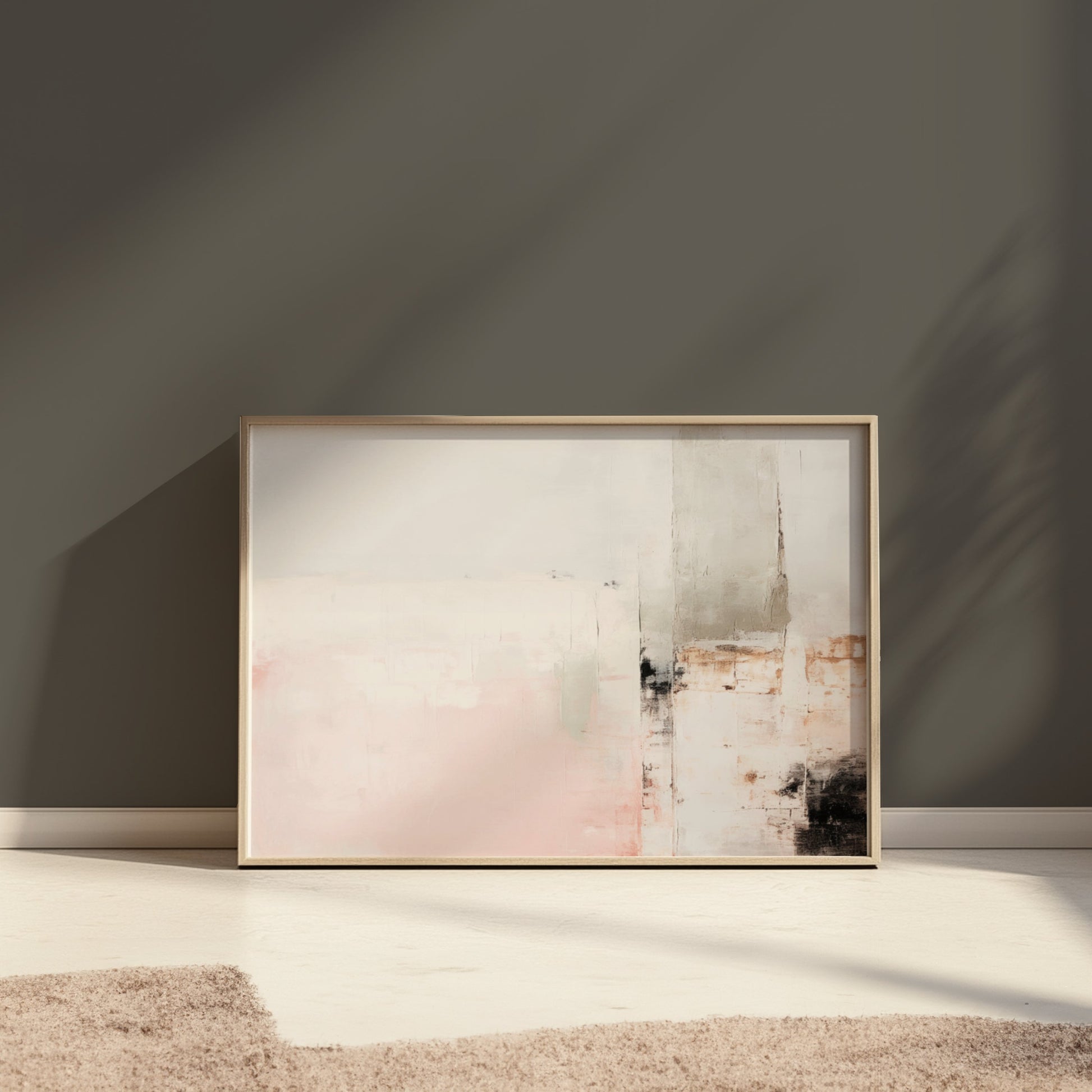 Premium Poster of Abstract Geometric Art in Pastel Tones for Modern Decor Posters