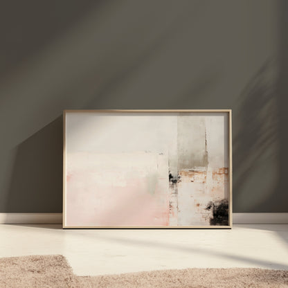 Premium Poster of Abstract Geometric Art in Pastel Tones for Modern Decor Posters