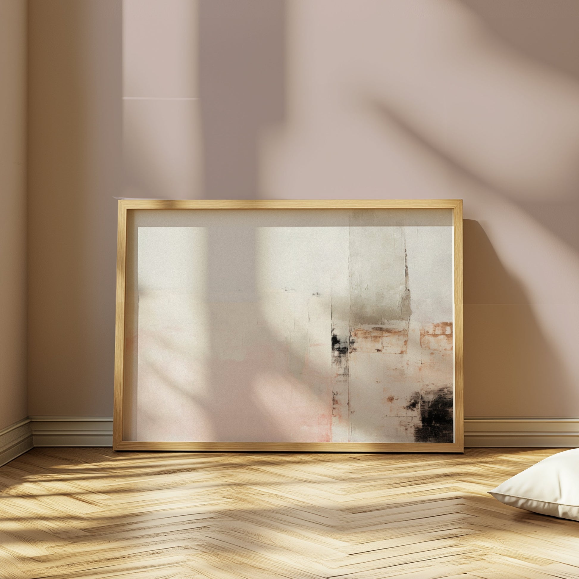 Premium Poster of Abstract Geometric Art in Pastel Tones for Modern Decor Posters