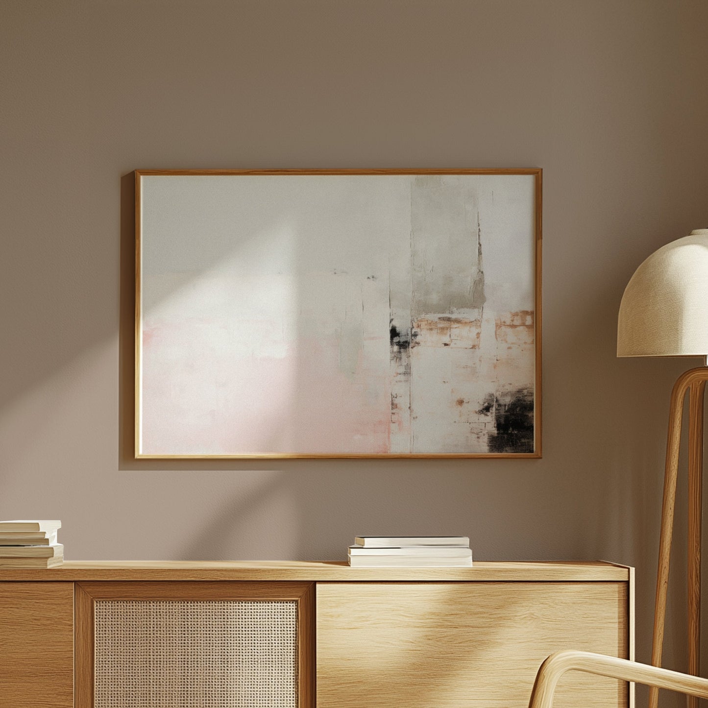 Premium Poster of Abstract Geometric Art in Pastel Tones for Modern Decor Posters