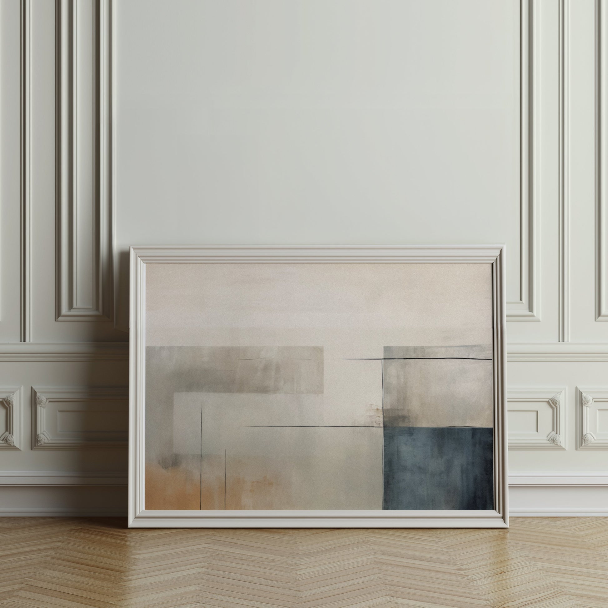 Premium Poster of Abstract Geometric Art with Muted Tones Posters