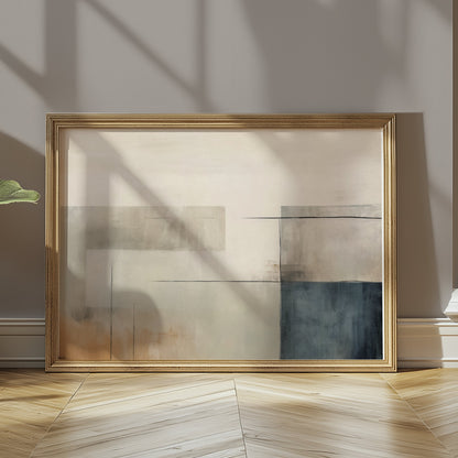 Premium Poster of Abstract Geometric Art with Muted Tones Posters