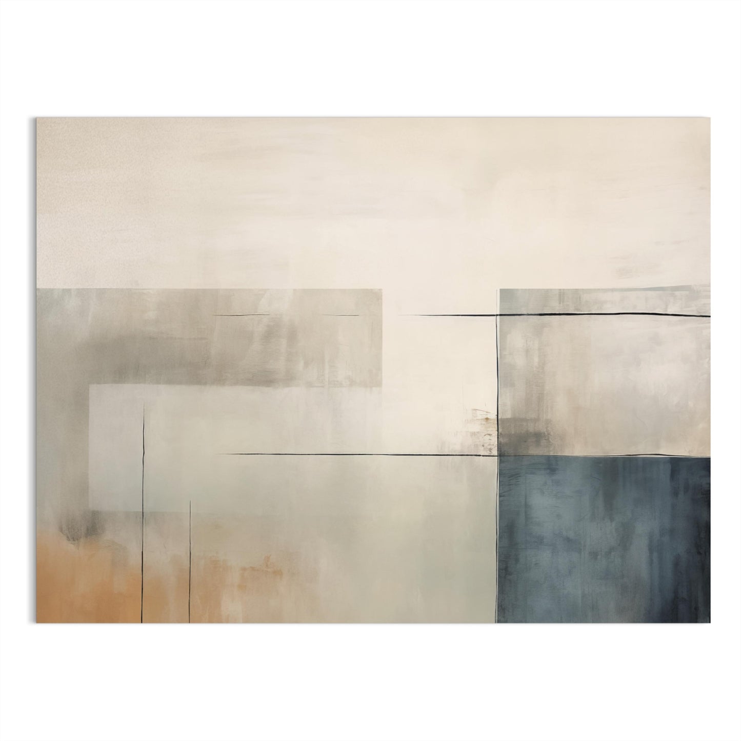 Premium Poster of Abstract Geometric Art with Muted Tones Posters