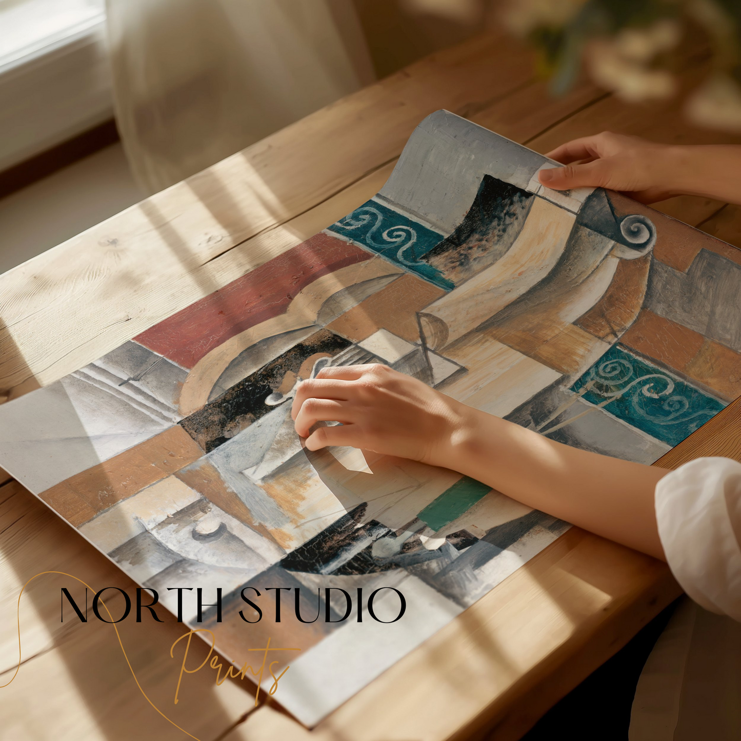 Premium Poster of Abstract Geometric Art with Unique Patterns Posters