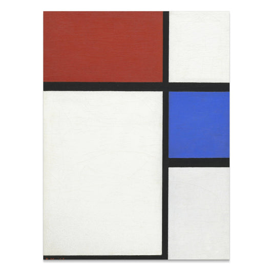 Premium Poster of Abstract Geometric Design with Red and Blue Posters