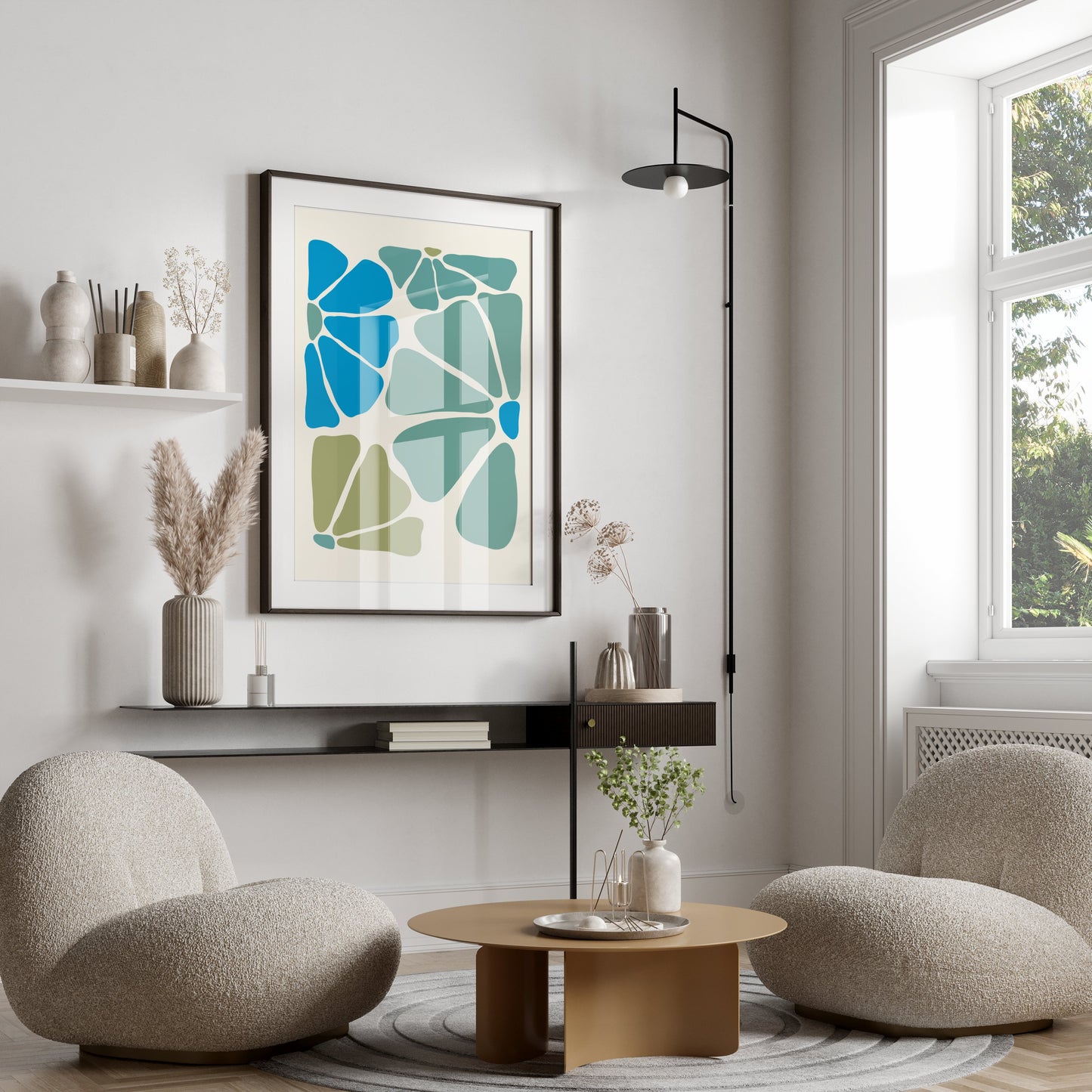 Premium Poster of Abstract Geometric Shapes Minimalist Posters