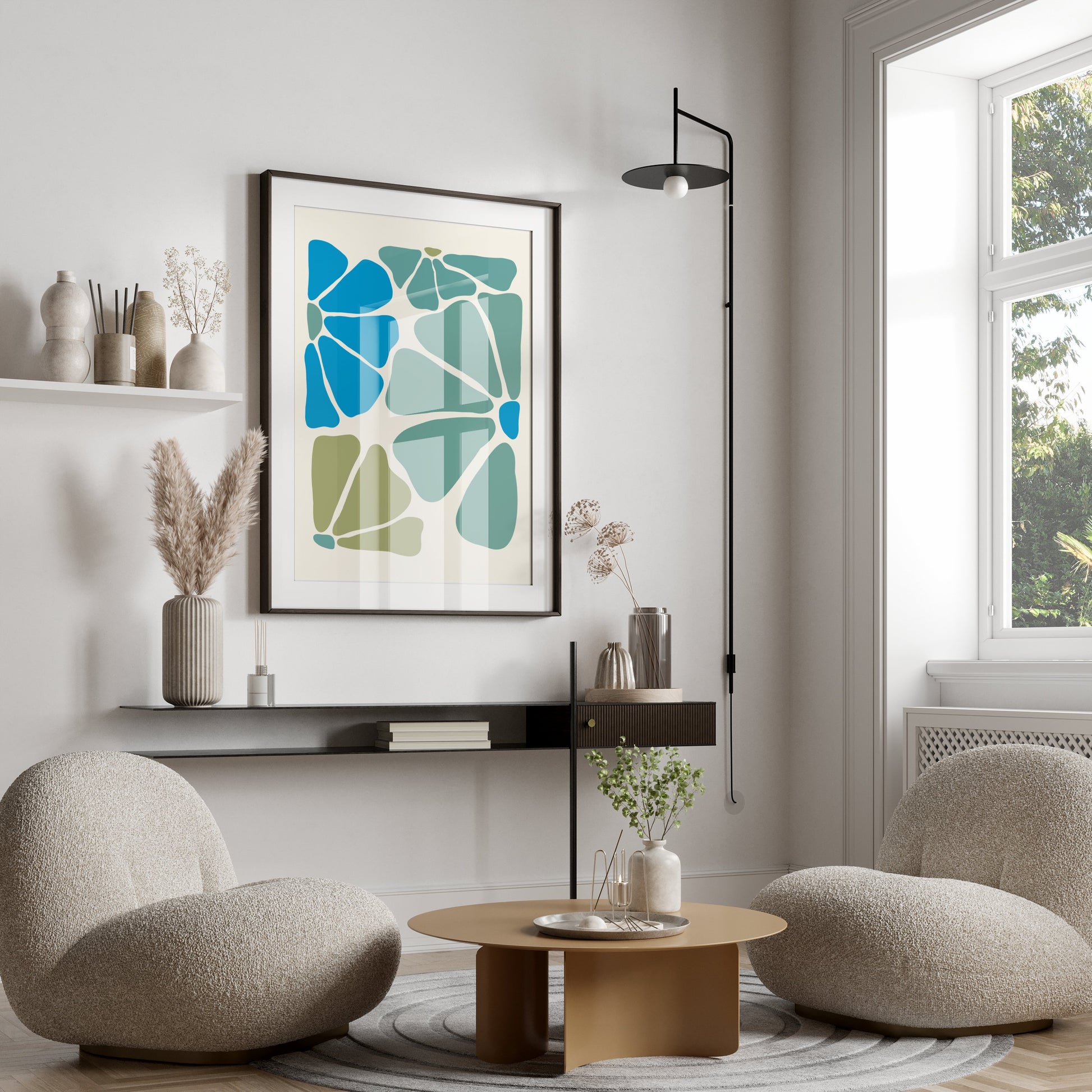 Premium Poster of Abstract Geometric Shapes Minimalist Posters