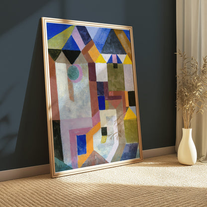 Premium Poster of Abstract Geometric Shapes in Vivid Colors Posters