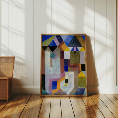 Premium Poster of Abstract Geometric Shapes in Vivid Colors Posters