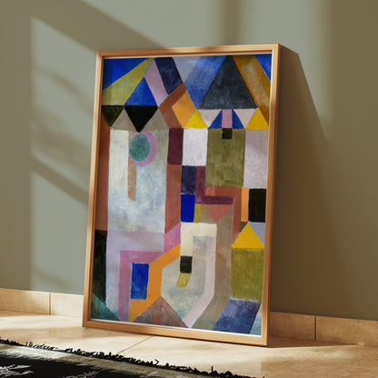 Premium Poster of Abstract Geometric Shapes in Vivid Colors Posters
