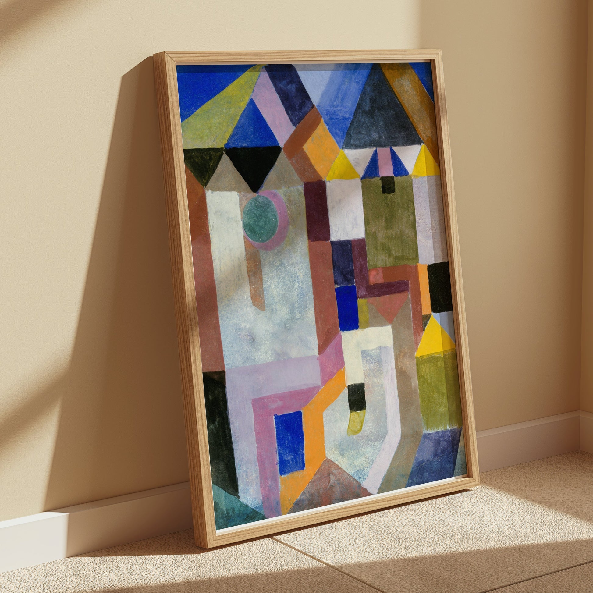 Premium Poster of Abstract Geometric Shapes in Vivid Colors Posters
