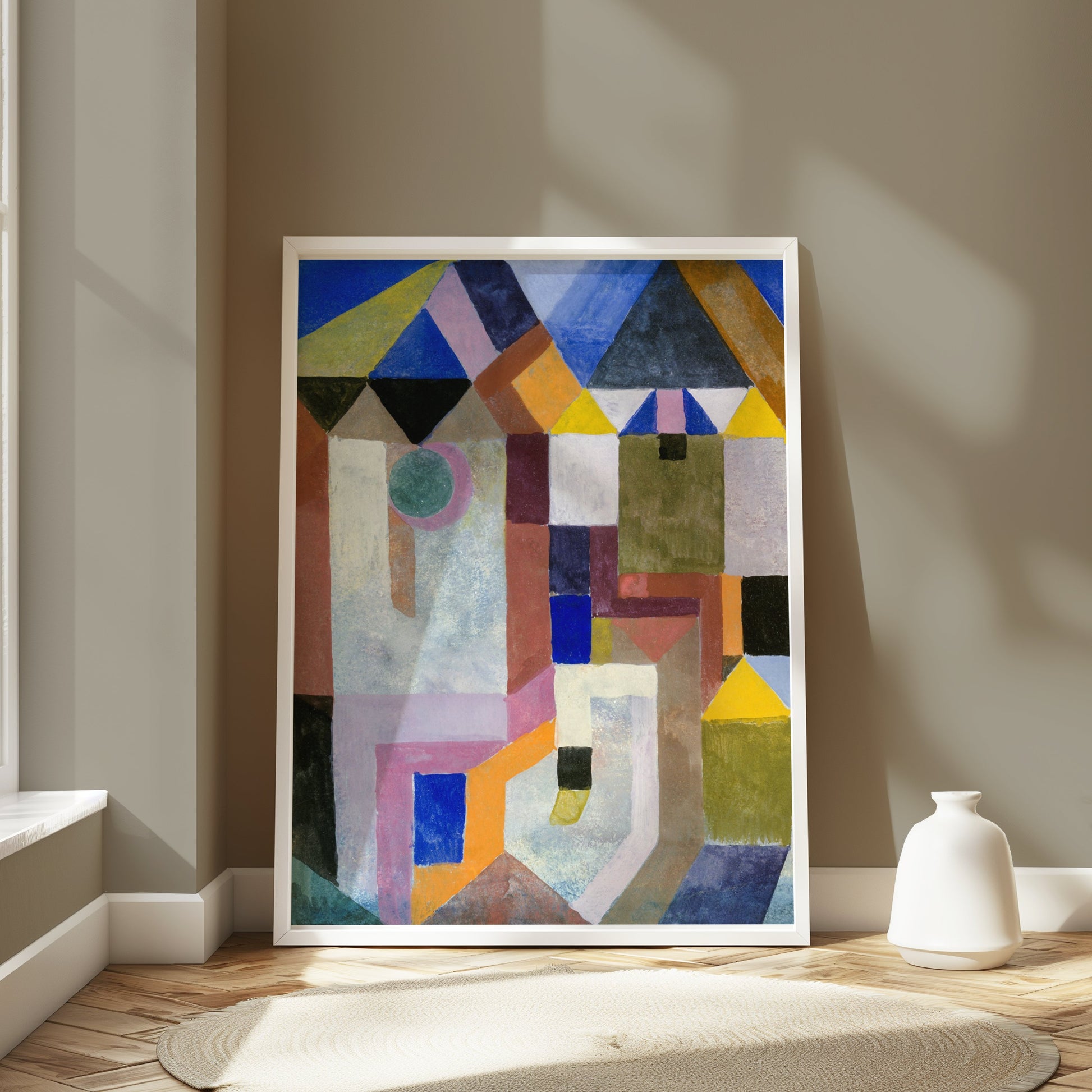Premium Poster of Abstract Geometric Shapes in Vivid Colors Posters