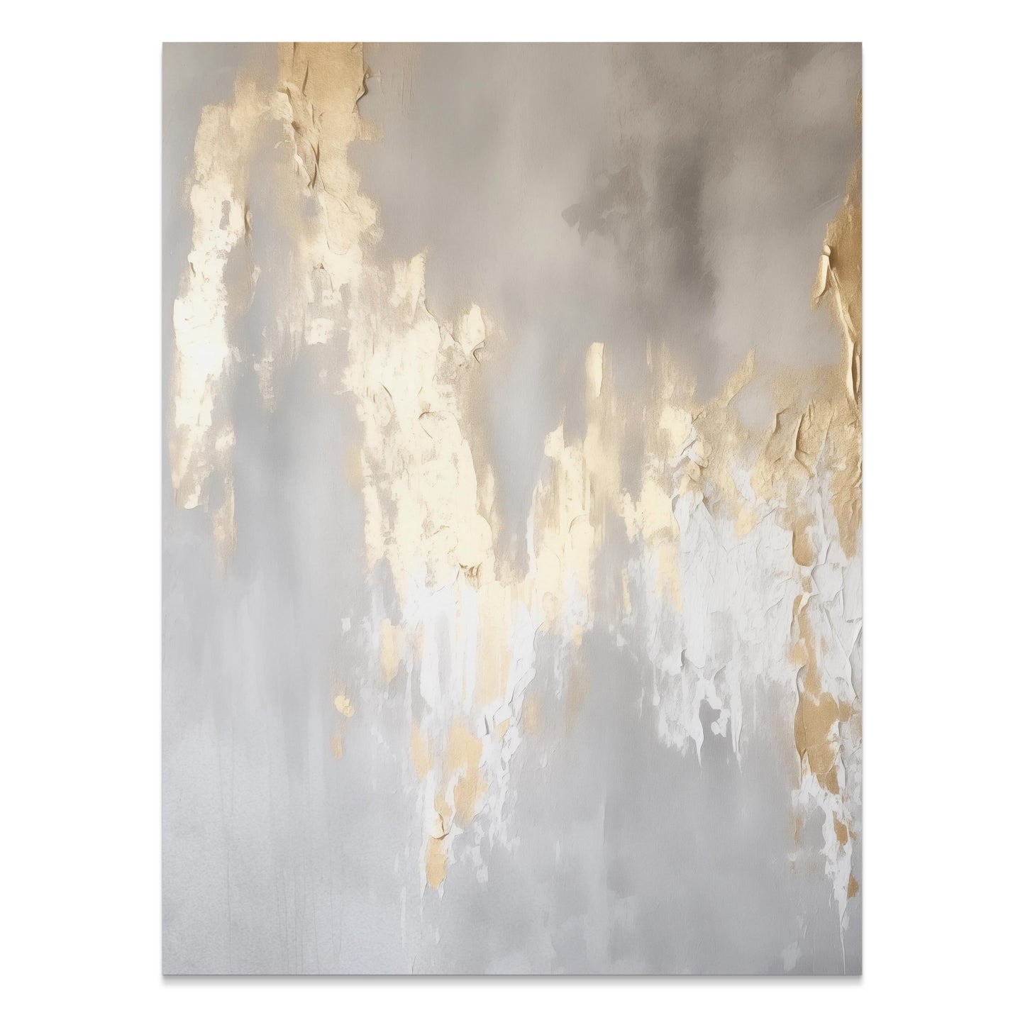 Premium Poster of Abstract Gold and Gray Modern Wall Art Posters