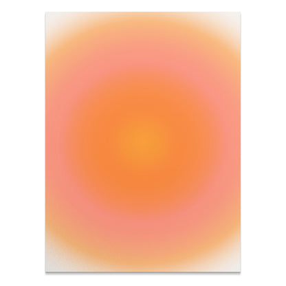 Premium Poster of Abstract Gradient Orange Yellow Rose Aesthetic Posters