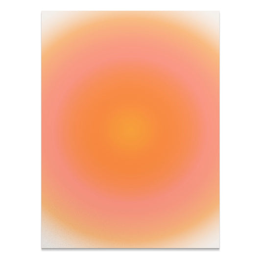 Premium Poster of Abstract Gradient Orange Yellow Rose Aesthetic Posters