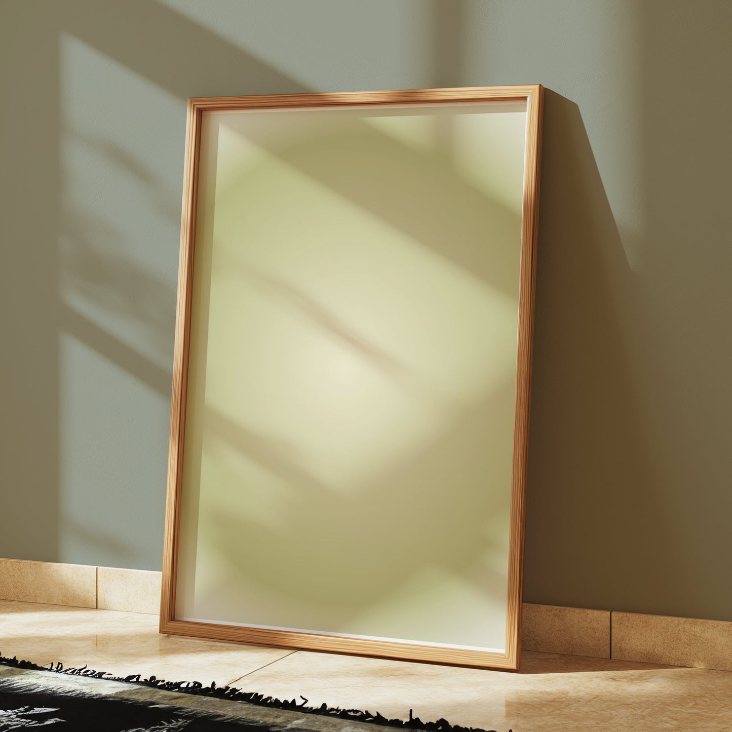 Premium Poster of Abstract Green Gradient Art Circular Pattern Posters